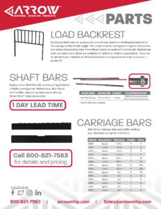 Load Backrests, Shaft Bars & Carriage Bars